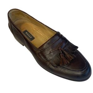 Bally Men’s Leather Tassel Accent Quiet Luxury Loafers 9